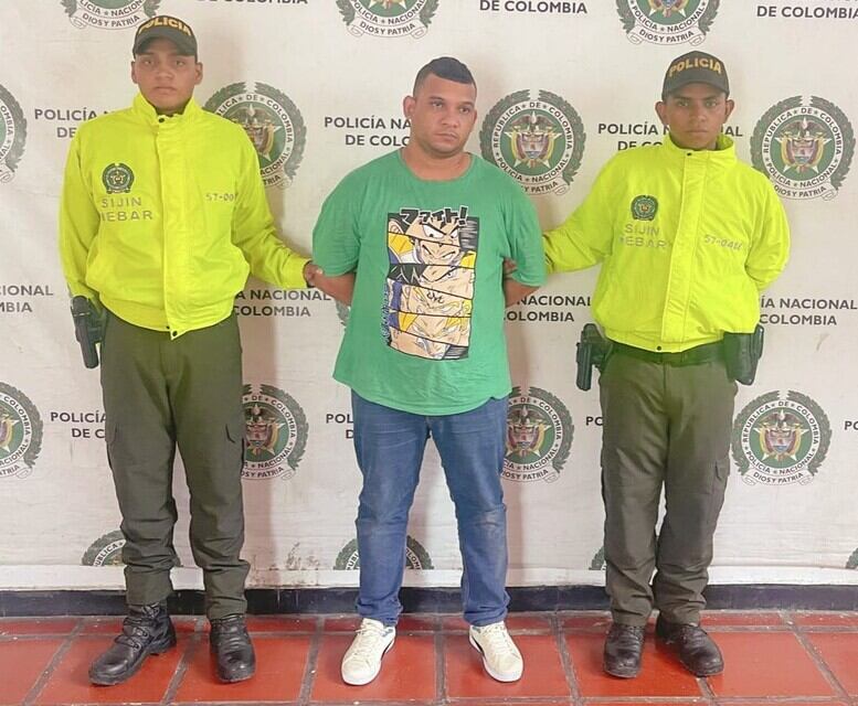 Alias 'El 10' deberá responder por el delito de concierto para delinquir con fines de homicidio. Foto: Cortesía Policía Nacional.