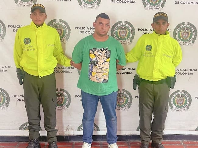 Alias 'El 10' deberá responder por el delito de concierto para delinquir con fines de homicidio. Foto: Cortesía Policía Nacional.