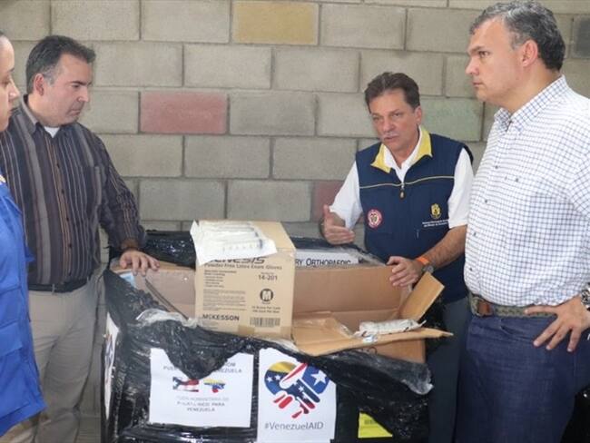 Las ayudas fueron recepcionadas en el centro de acopio en la ciudad de Cúcuta, Norte de Santander.. Foto: Unidad de Gestión del Riesgo