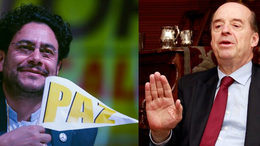 El senador del Polo Democrático, Iván Cepeda y el exministro Álvaro Leyva. Foto: Colprensa