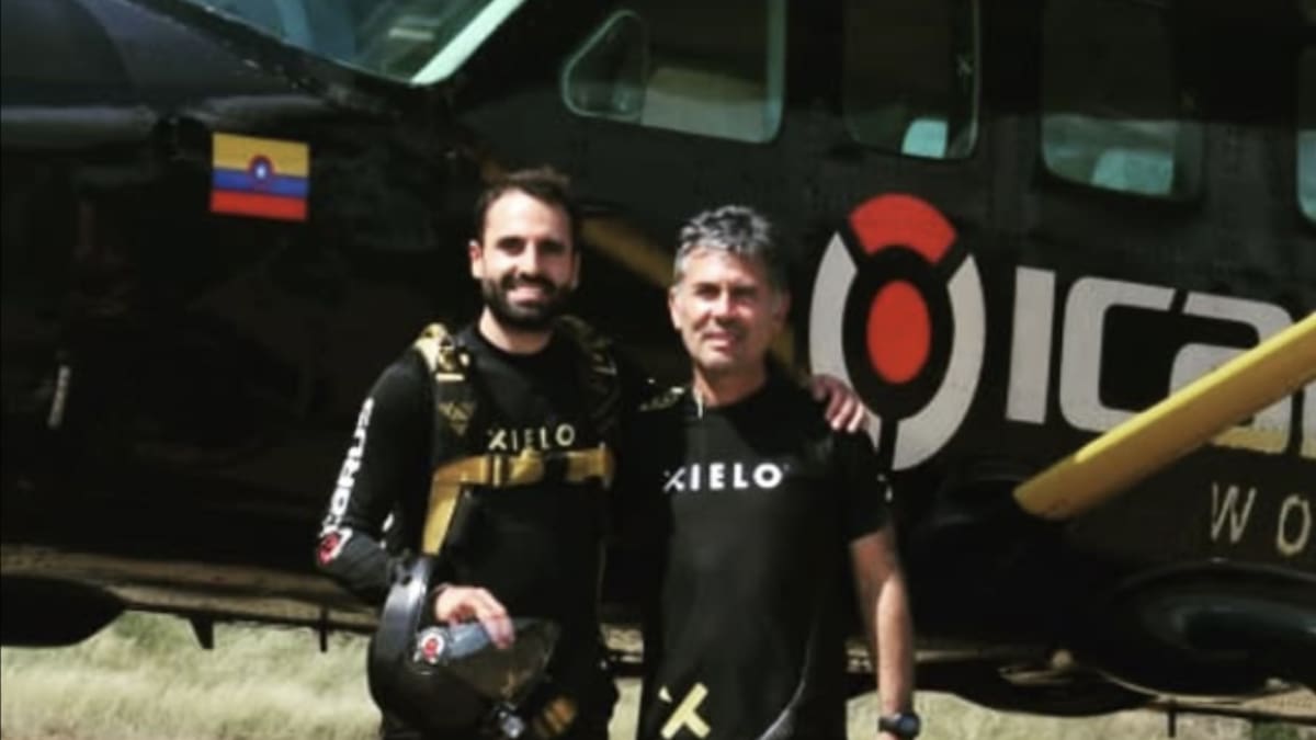La historia de Nicolás Rubio, primer colombiano en sobrevolar el Mont Blanc en paracaídas