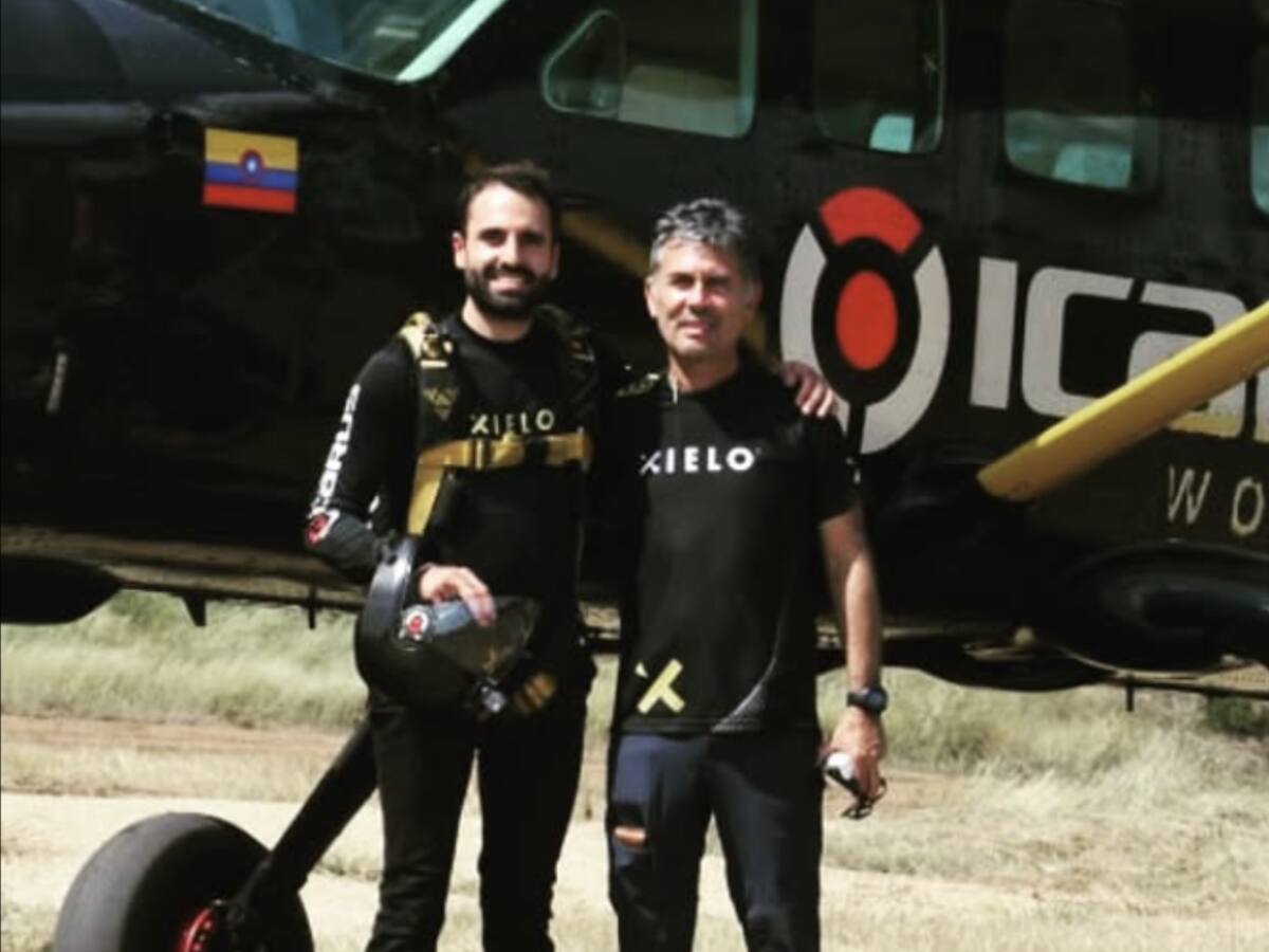 La historia de Nicolás Rubio, primer colombiano en sobrevolar el Mont Blanc en paracaídas