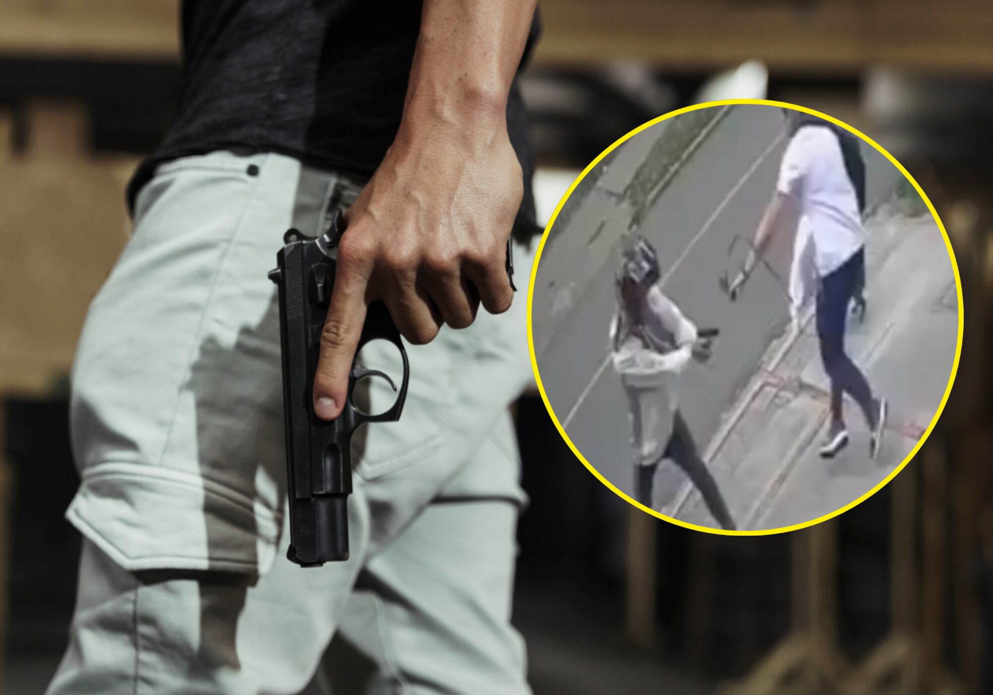 Imagen de referencia y robo en Chapinero, Bogotá. Foto: Getty Images / X @MillanBogota