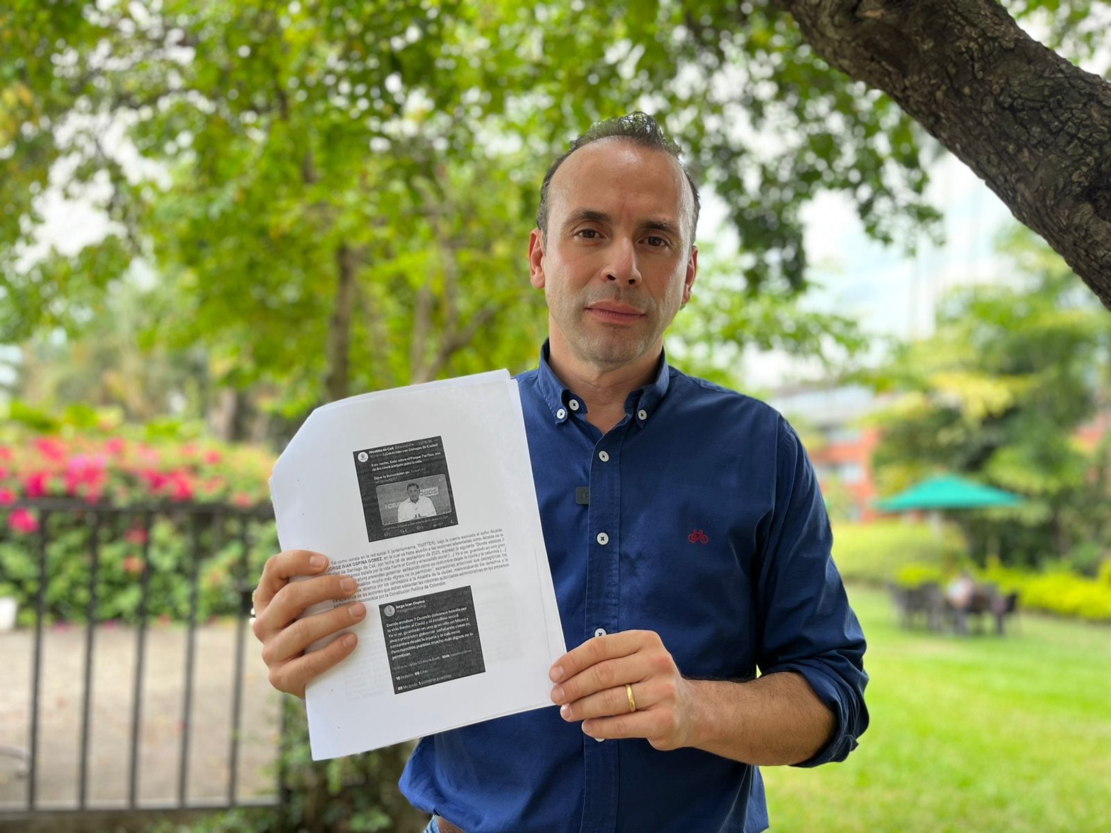 Alejandro Eder denunciará al alcalde de Cali por presunta participación política. Foto: Suministrada por campaña Alejandro Eder.