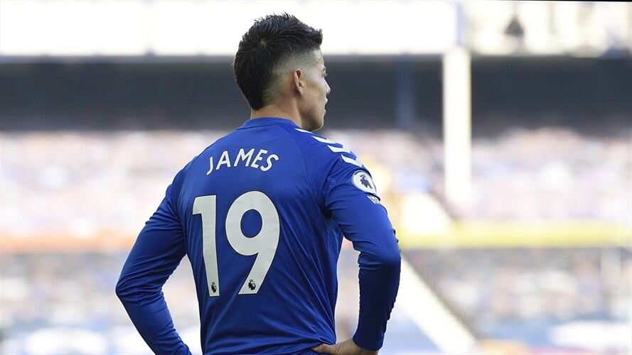 James Rodríguez, con Eveton. Foto: Getty Images