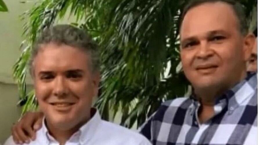 Iván Duque y Ñeñe Hernández Foto: Captura de pantalla
