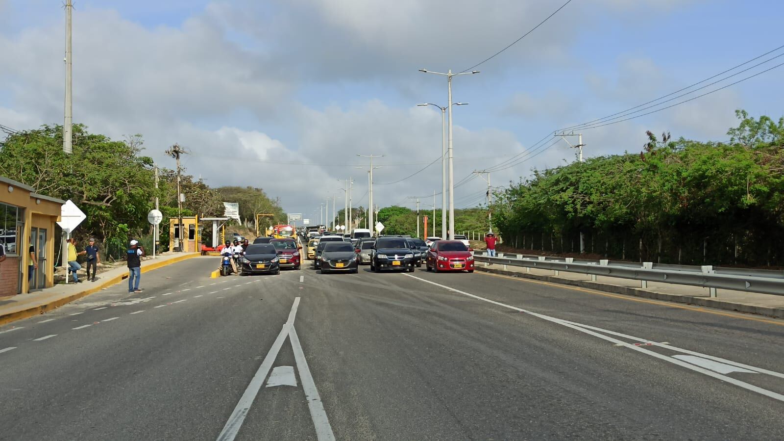 Plan tortuga en el peaje Papiros./ Foto: Caracol Radio