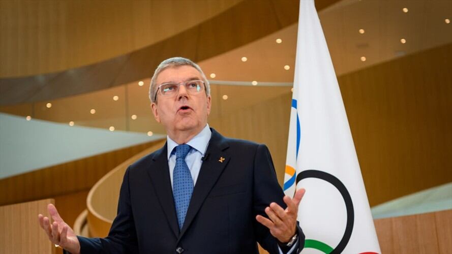 "Ni la palabra anulación ni la palabra aplazamiento han sido pronunciadas durante la Comisión Ejecutiva", reiteró el presidente del COI en conferencia de prensa. Foto: Getty Images
