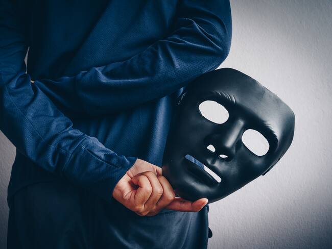 This mask is symbolic for hacker or unidentified person. Photo: Getty Images
