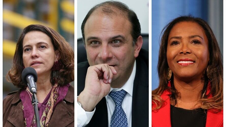 Dentro del sonajero aparecen la exministra Nancy Patricia Gutiérrez, el director de la Federación de Departamentos, Carlos Camargo, y la ministra Carmen Vásquez.. Foto: Colprensa