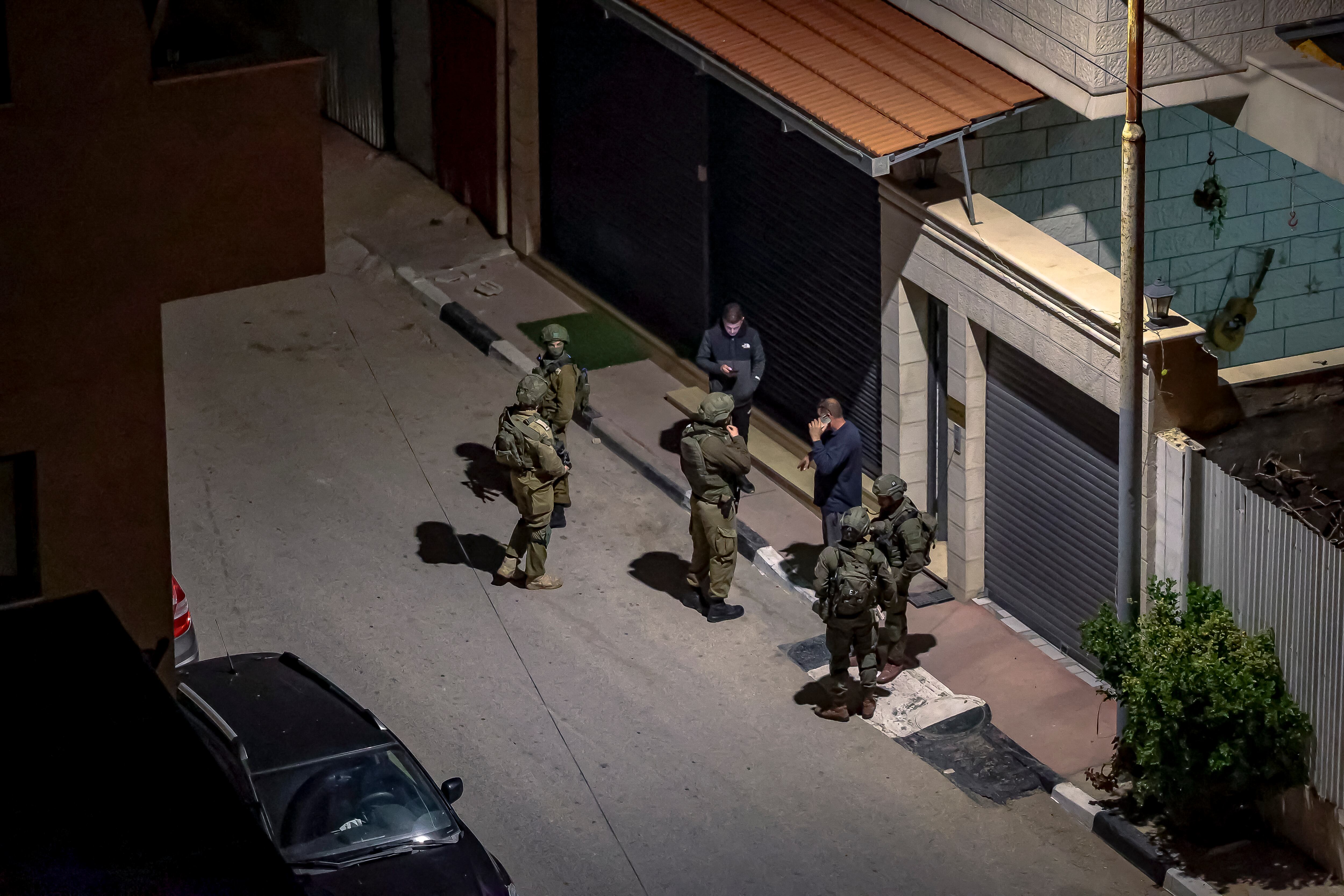 Soldados israelís. FOTO: MOHAMMAD NAZAL/Middle East Images/AFP via Getty Images