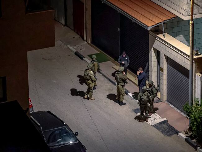 Soldados israelís. FOTO: MOHAMMAD NAZAL/Middle East Images/AFP via Getty Images