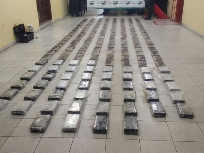 Policía halla 440 kilos de cocaína en aeropuerto Alfonso Bonilla Aragón. Foto: Policía