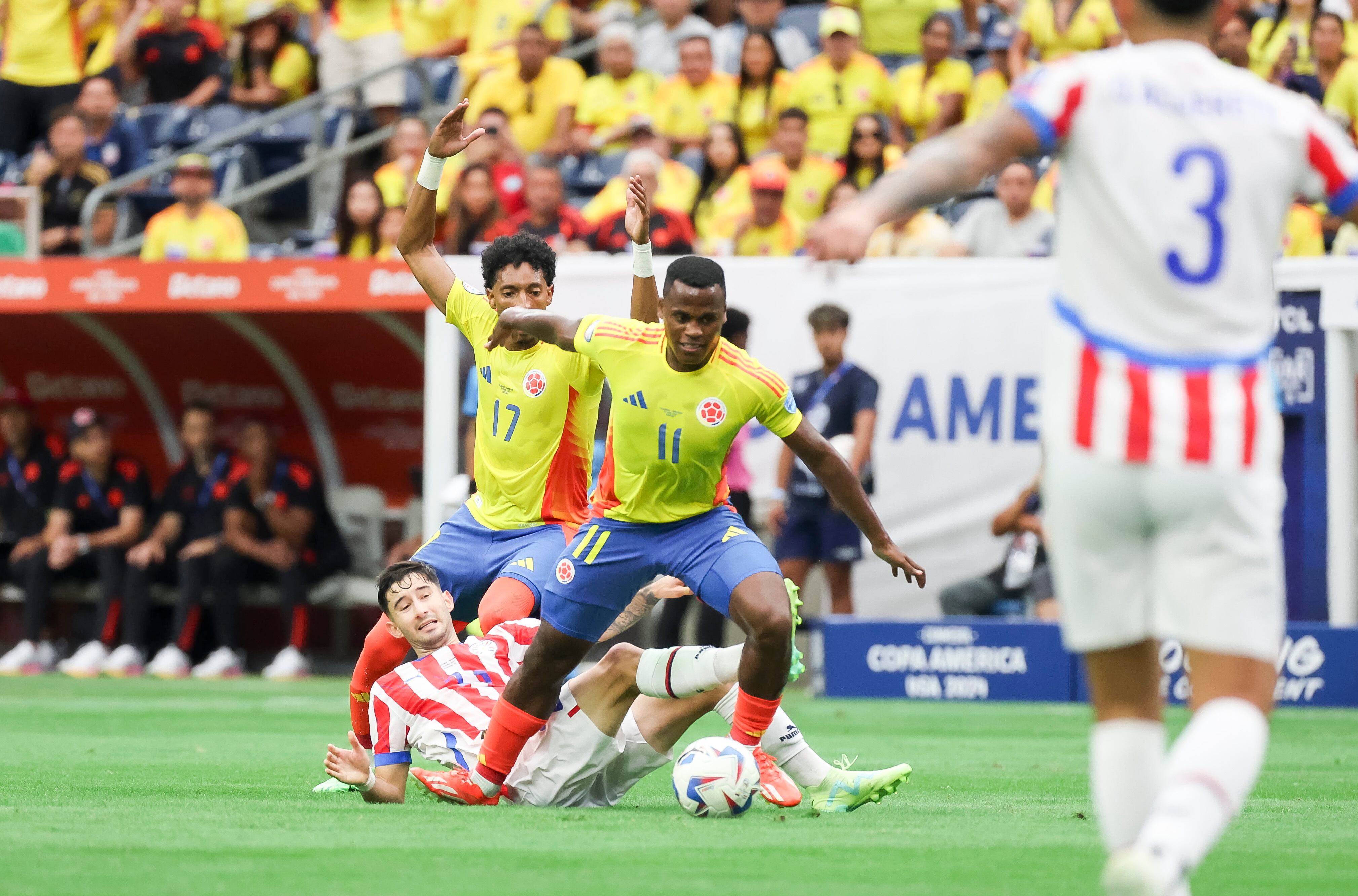Colombia vs, Paraguay por Conmebol Copa América Estados Unidos 2024. Foto: EFE.