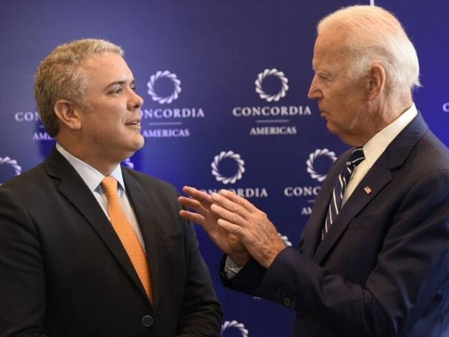 Duque destaca carta enviada por Biden, en lo referente al estatuto para migrantes venezolanos. Foto: Getty Images