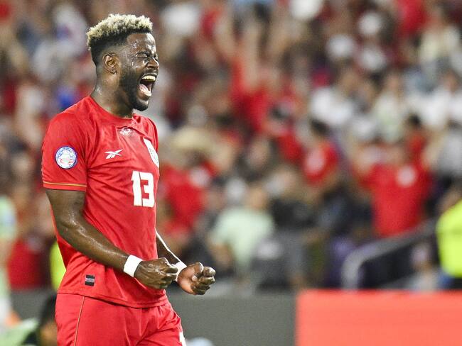 Orlando (United States), 02/07/2024.- Freddy Gondola of Panama celebrates the Panama win over Bolivia during the CONMEBOL Copa America 2024 group C match between Bolivia and Panama, in Orlando, Florida, United States, 01 July 2024. (Estados Unidos) EFE/EPA/MIGUEL RODRIGUEZ