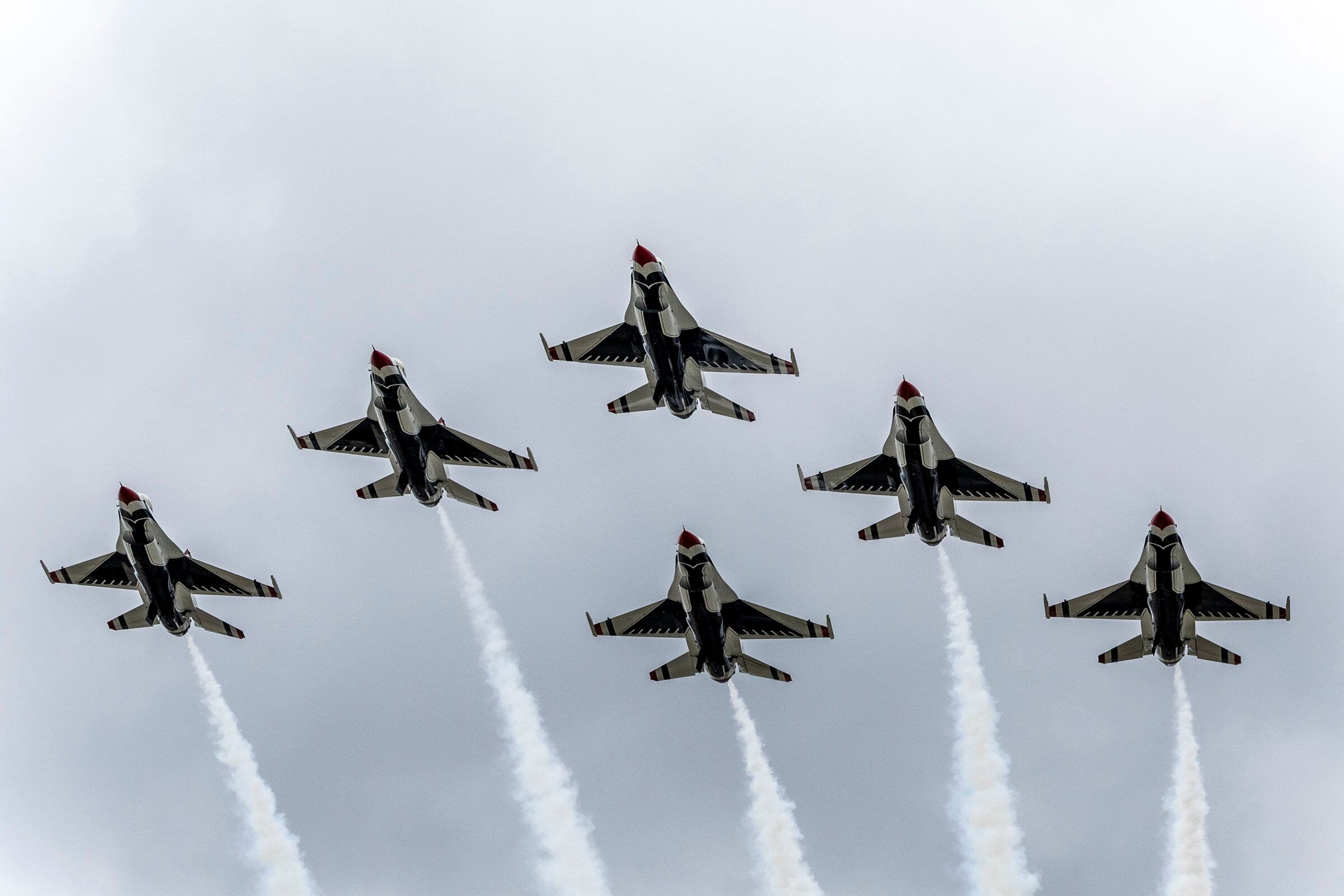 Aviones de guerra estadounidenses. Foto: Alejandra Villa Loarca/Newsday RM via Getty Images.
