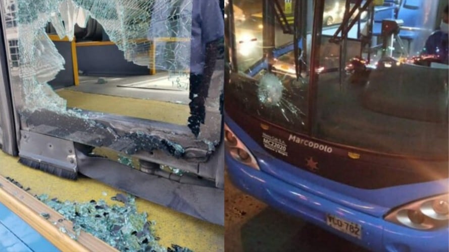 El MIO ha sido víctima de constantes actos vandálicos desde el inicio del paro nacional, dejando perdidas que supera los 60 mil millones de pesos. Foto: Cortesía