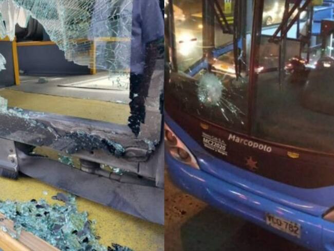 El MIO ha sido víctima de constantes actos vandálicos desde el inicio del paro nacional, dejando perdidas que supera los 60 mil millones de pesos. Foto: Cortesía