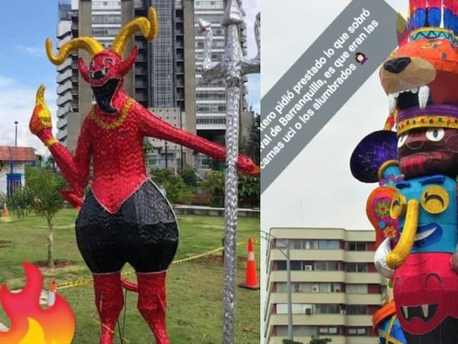 ¿Por qué los diablos en alumbrado navideño generaron polémica en Medellín?