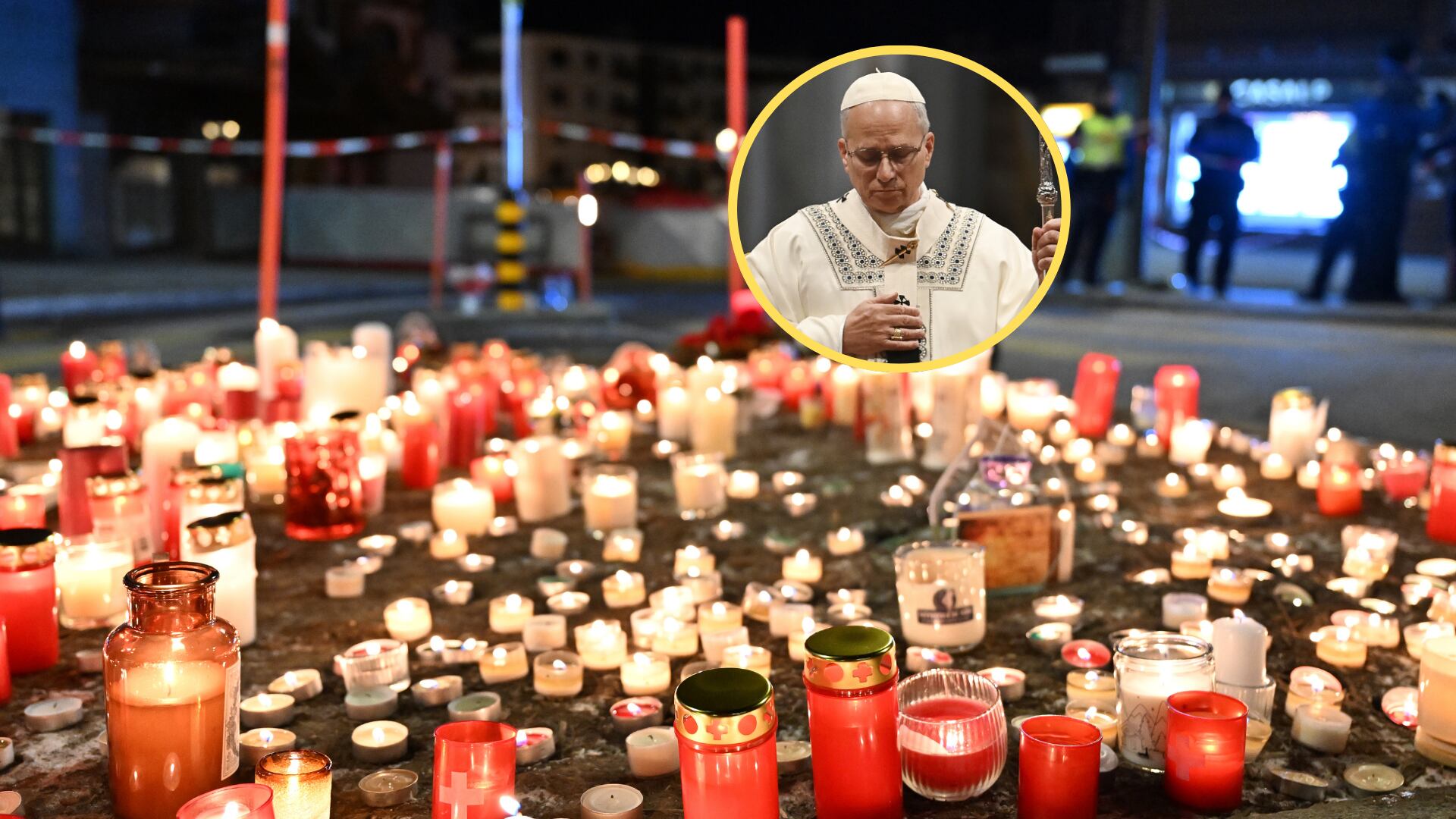 Homenaje a las víctimas del incendio en Suiza. Foto: Harold Cunningham/Getty Images.Leon XIV. Foto: Isabella Bonotto/Anadolu