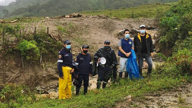 En Santa Rosa, uno de los municipios más afectados, los organismos de socorro y las autoridades trabajan para atender las emergencias . Foto: Cortesía