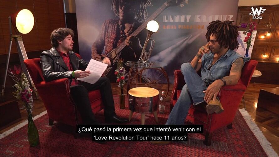 Vea la entrevista exclusiva de Lenny Kravitz para la W Radio. Foto: W Radio
