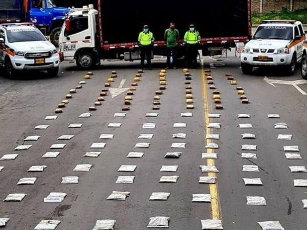 Cárcel para hombre que llevaba en su camión 97 kilos de marihuana por carreteras del Valle