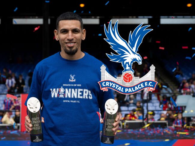 Daniel Muñoz, el mejor jugador de la temporada 2024-25 en el Crystal Palace. Foto: Getty Images