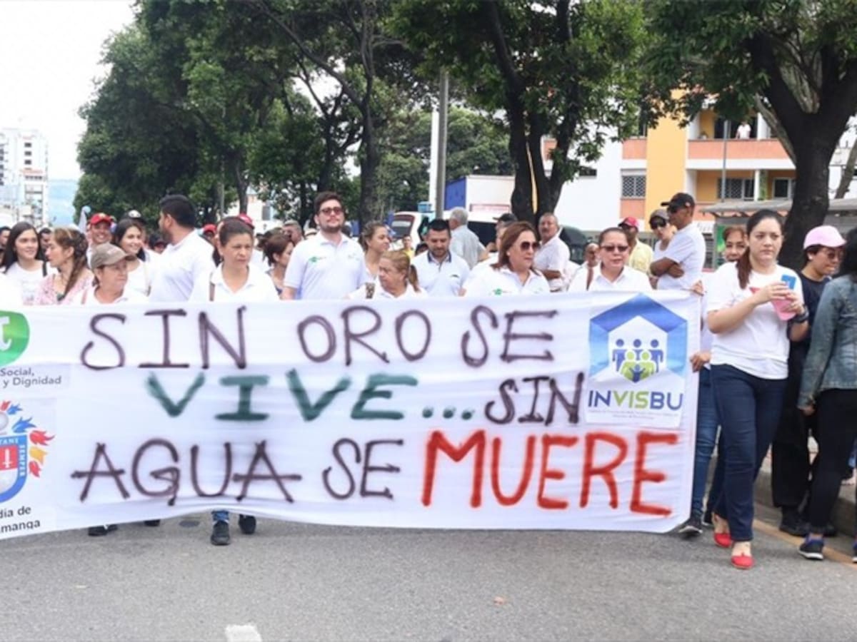 Miles de personas marchan en Bucaramanga en defensa del páramo de Santurbán