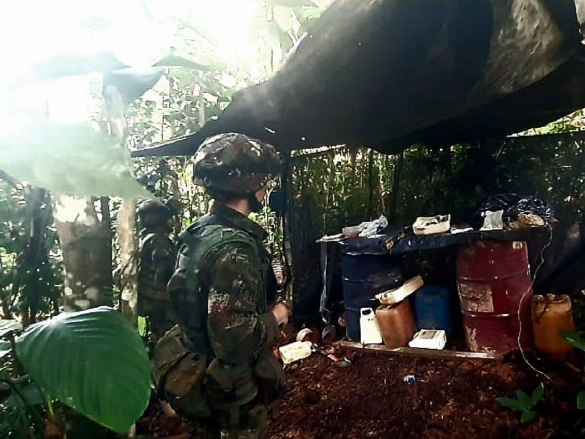 Ejército Nacional ubicó un depósito ilegal para elaboración de artefactos explosivos