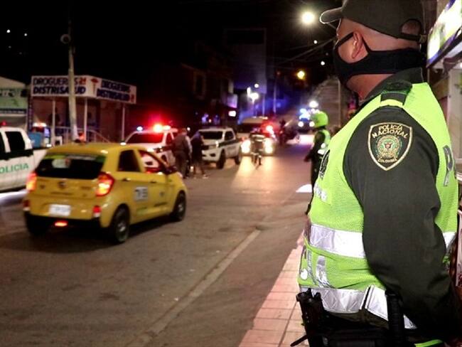 Toque de queda Santander . Foto: Policía Bucaramanga.
