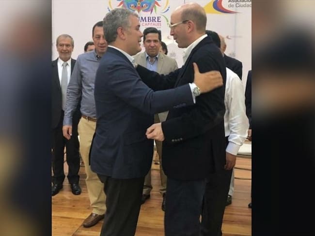 Alcalde (e) de Santa Marta sostiene encuentro con presidente Duque. Foto: Cortesía Alcaldía de Santa Marta