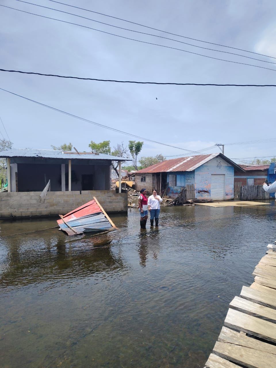 Inundaciones en zona rural de Majagual. Foto: prensa Gobernación de Sucre.