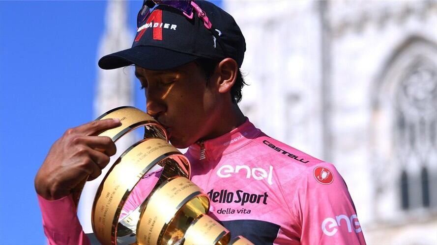Egan Bernal, ganador del Giro de Italia 2021. Foto: Tim de Waele/Getty Images