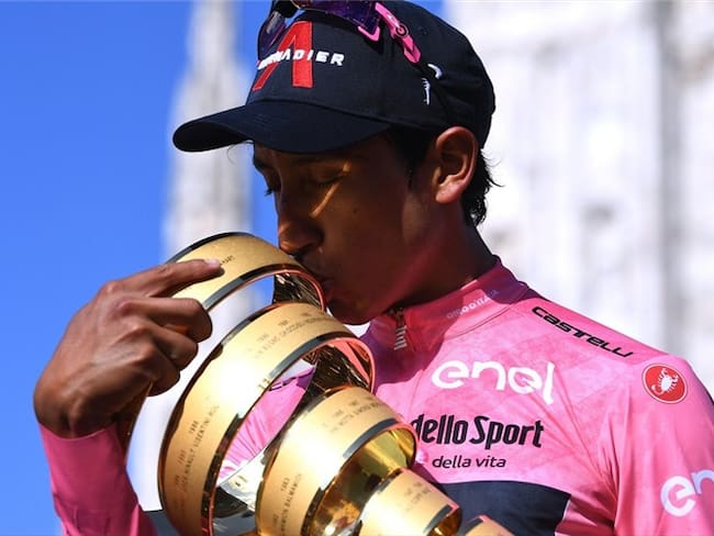 Egan Bernal, ganador del Giro de Italia 2021. Foto: Tim de Waele/Getty Images