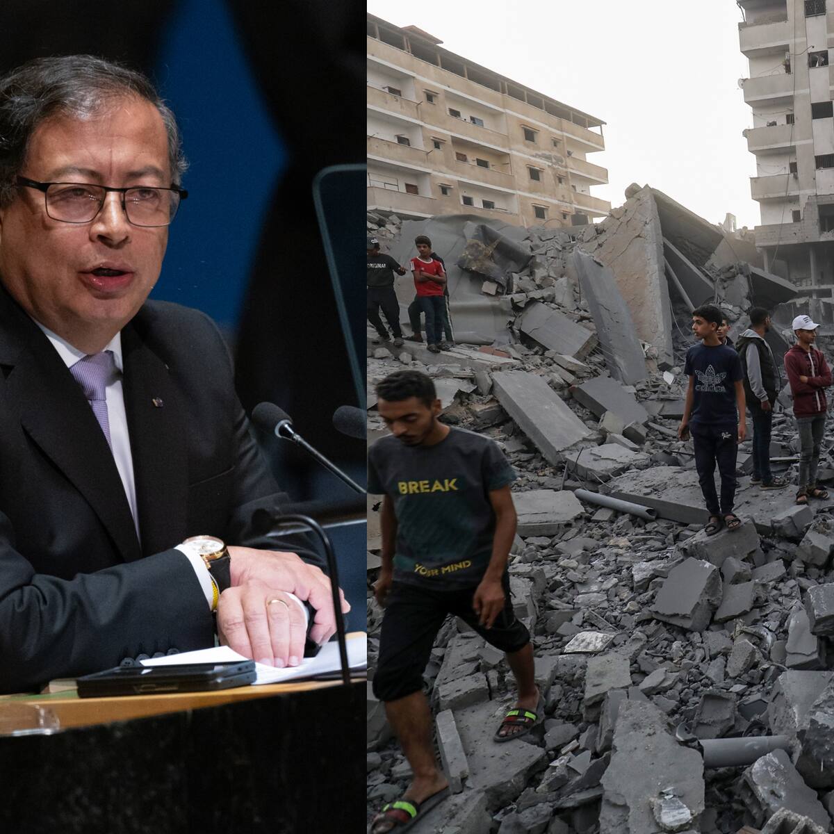 Petro anunció que Colombia enviará ayuda humanitaria a la Franja de Gaza