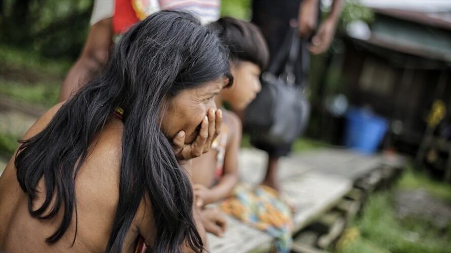 De acuerdo con el organismo humanitario,  seis comunidades indígenas fueron desplazadas y otras cinco más están en situación de confinamiento. Foto: Colprensa