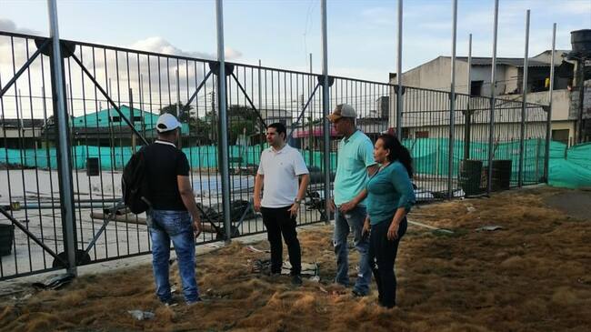 Las obras suspendidas fueron contratadas por la anterior administración . Foto: Cortesía