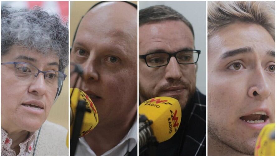 Samuel Ángel, Ángela Hernández, Elizabeth Castillo y Alejandro Michells. Foto: Getty Images