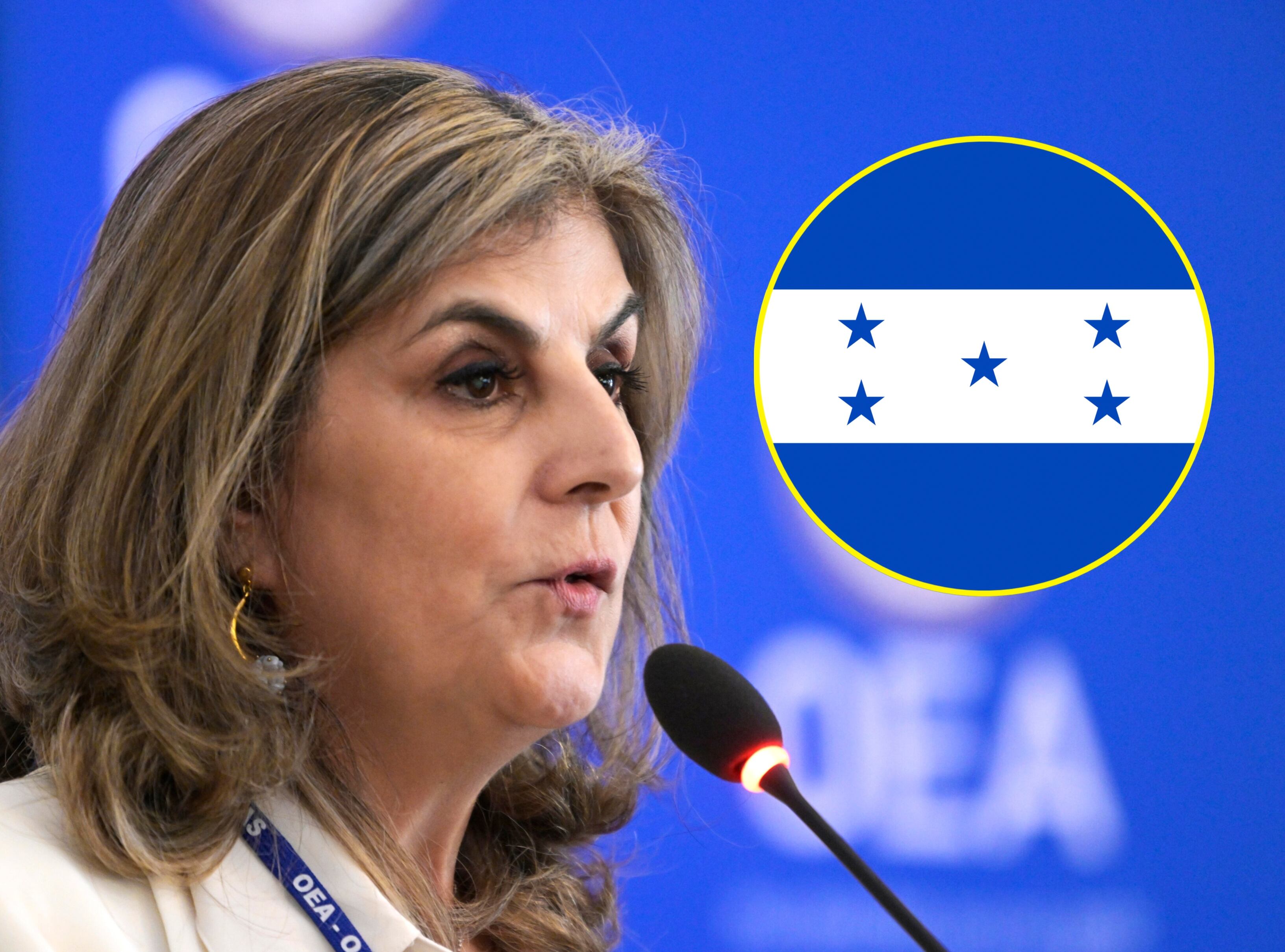 La diplomática colombiana Laura Gil habla tras su elección como secretaria general adjunta de la Organización de los Estados Americanos (OEA). FOTO: EFE/Lenin Nolly