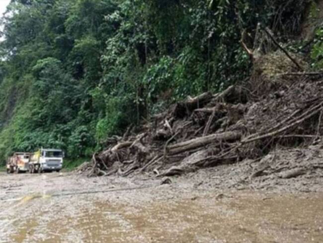 Deslizamientos de tierra. Foto: Colprensa