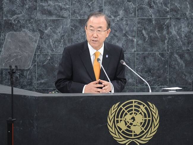 Ban Ki Moon, secretario general de las Naciones Unidas. Foto: Colprensa