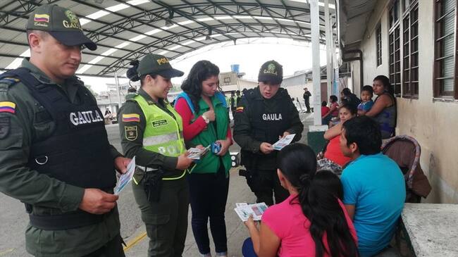 El objetivo es evitar que los ciudadanos sean víctimas de los delincuentes, o utilizados para la comisión de delitos como el secuestro y la extorsión. Foto: Policía Nacional