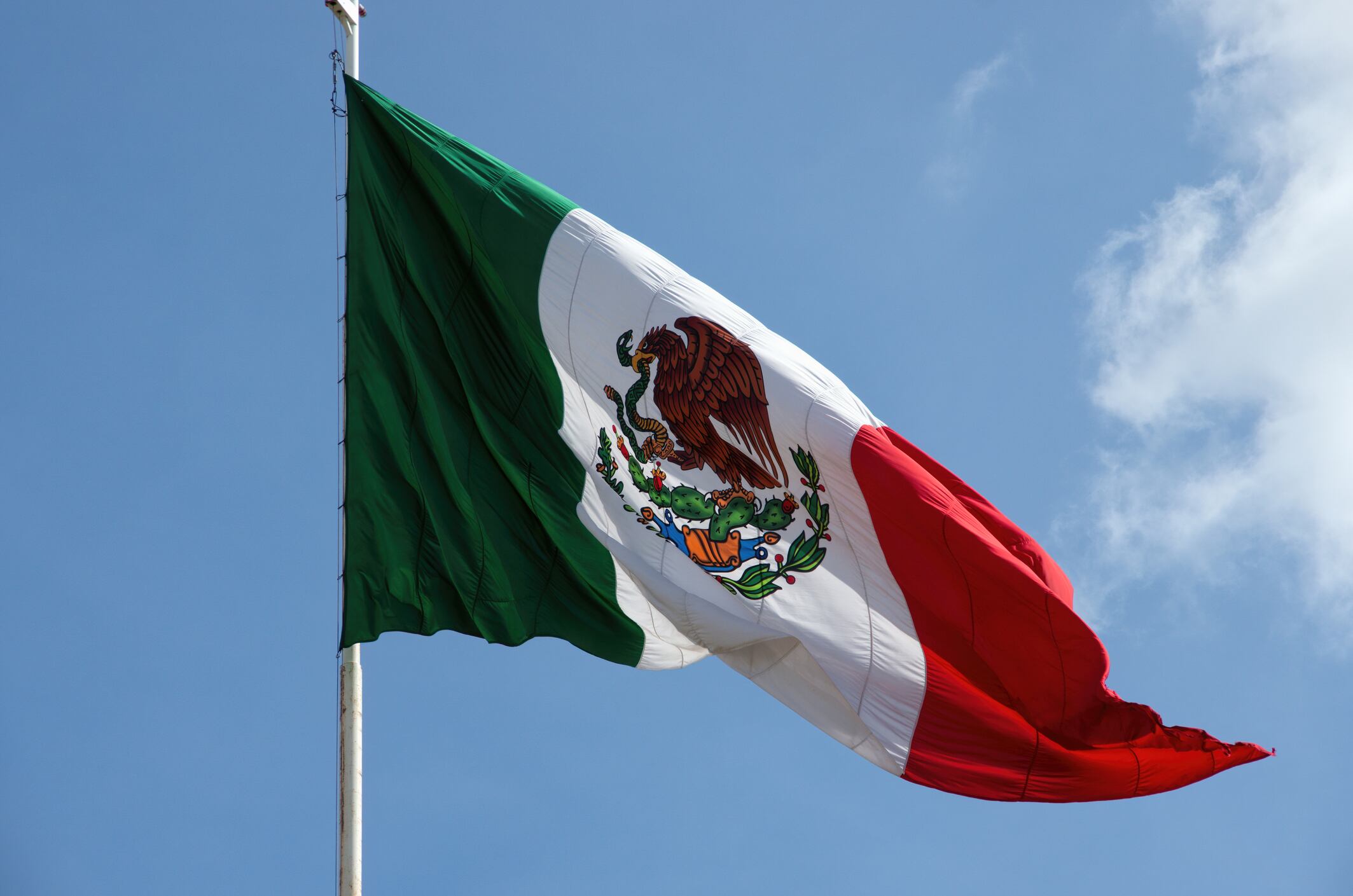 Imagen de referencia de la bandera de México. Foto: Getty Images.