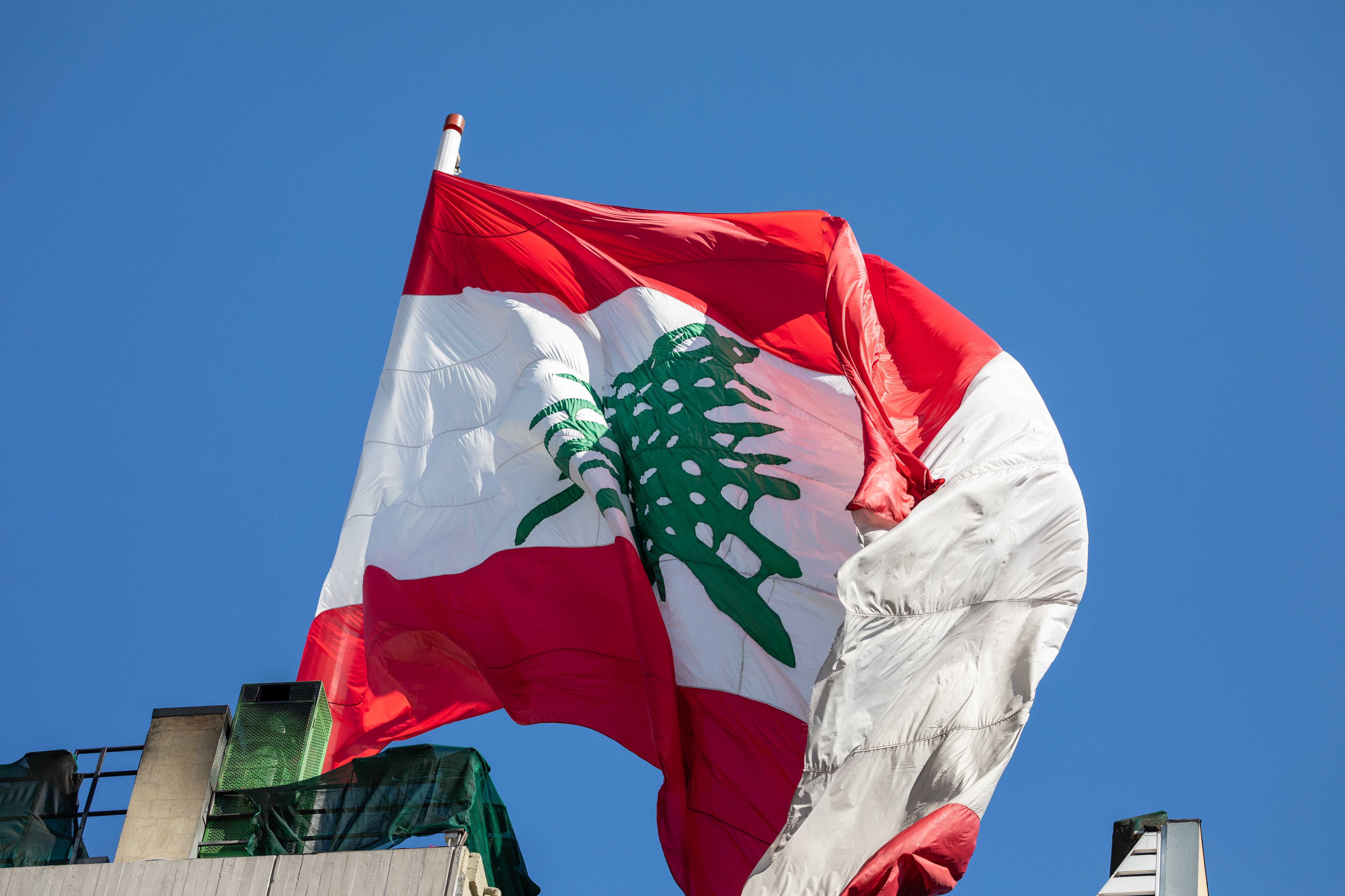Bandera de Libano. Getty Images