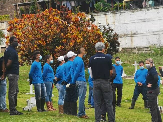 Dos menores y dos adultos identificados por la JEP y Fiscalía en cementerio de Dabeiba