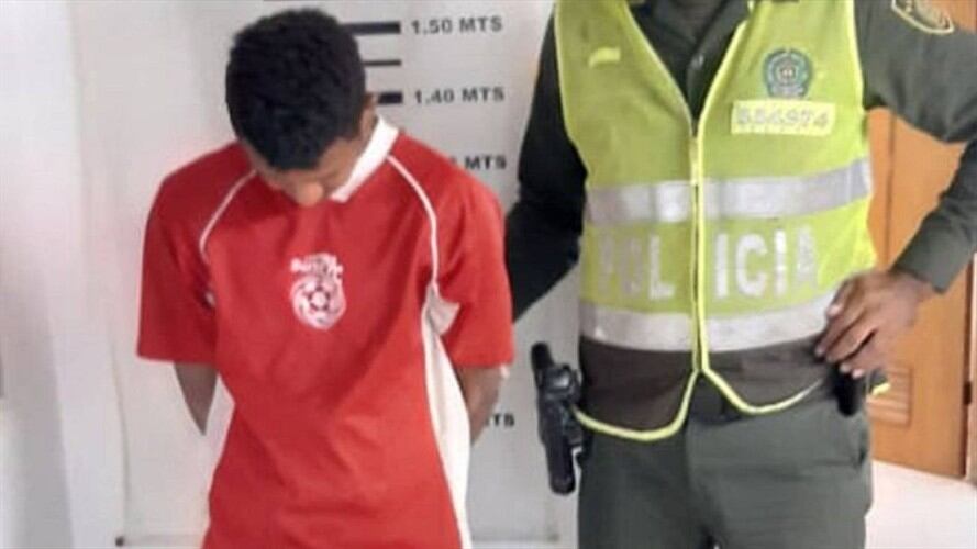 Capturan en Palermo (Magdalena) a presunto ladrón de elementos del Puente Pumarejo. Foto: Policía de Santa Marta