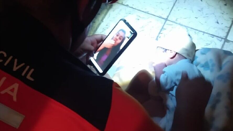 Parto Piedecuesta . Foto: Defensa Civil.