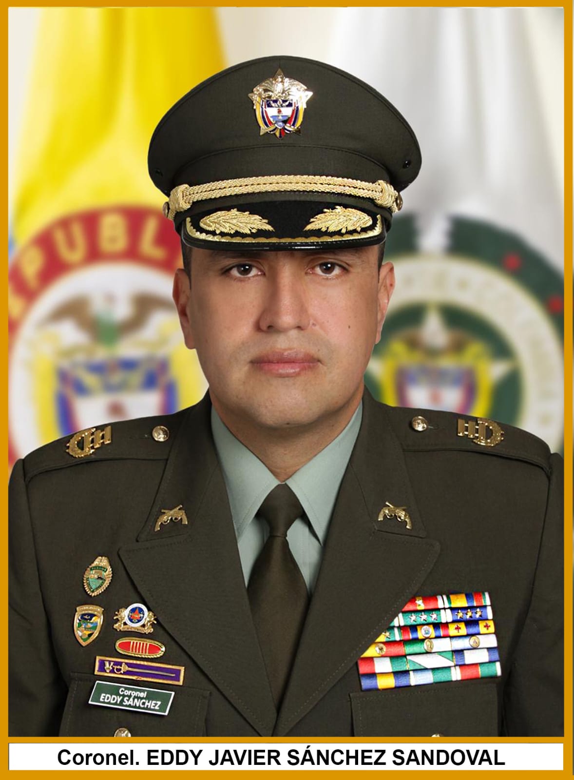 Coronel Eddy Javier Sánchez Sandoval asume como comandante del Departamento de Policía Atlántico. Foto: Departamento de Policía Atlántico.